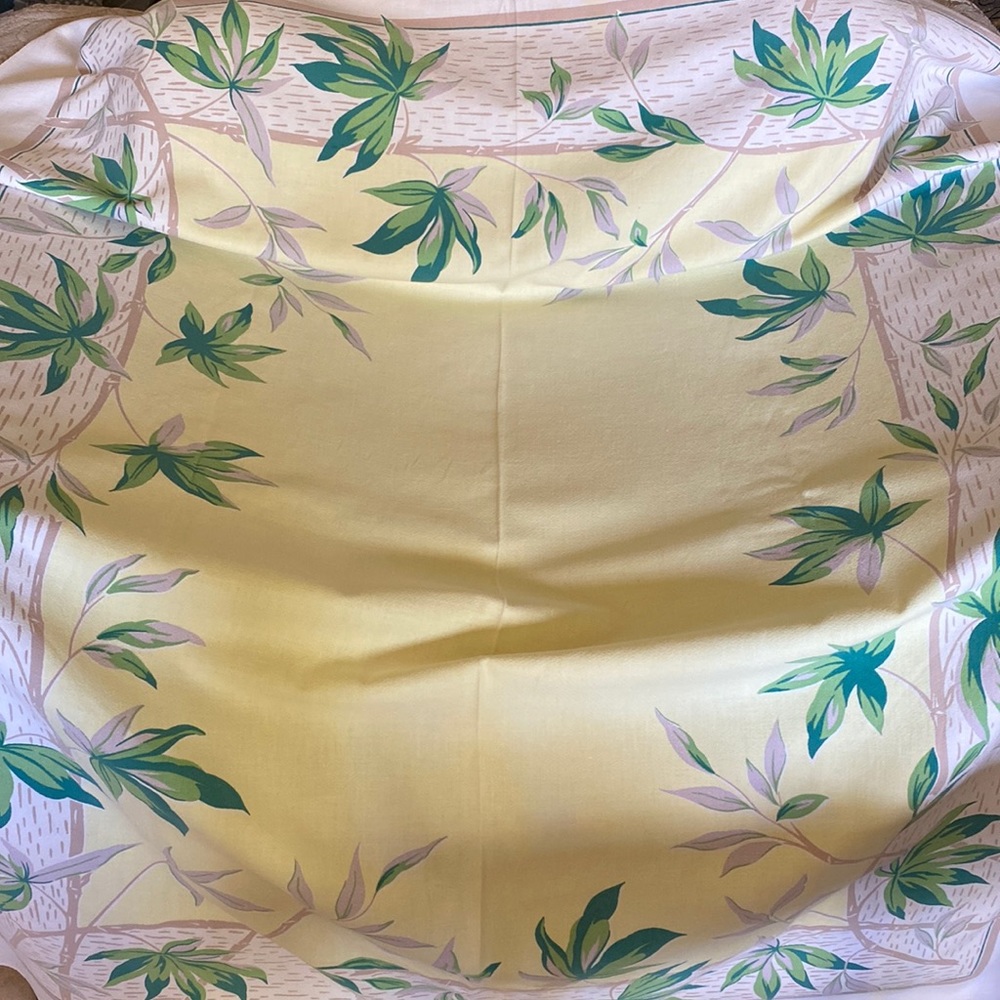 Vintage Cotton Tablecloth